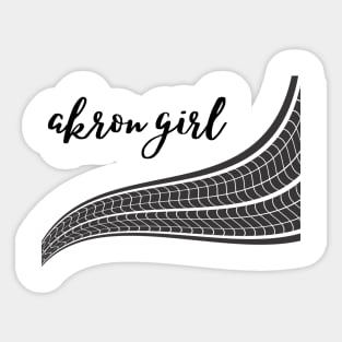 akron girl Sticker